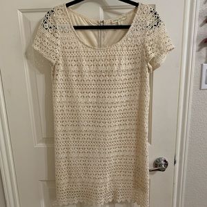 Cream knitted dress